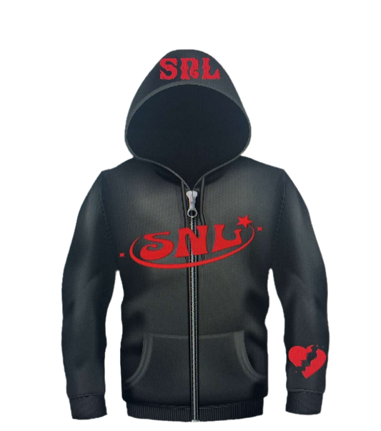 Snl red and black hoodie